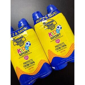2 bundles of Banana Boat Kids Sport Sunscreen Spray SPF 50, Twin Pack